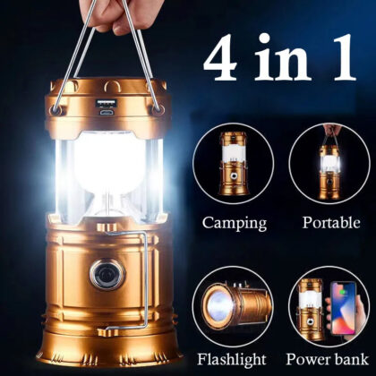 USB Rechargeable Waterproof Camping Lantern Outdoor Light Torch